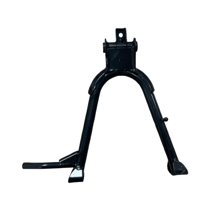 How do motorcycle kickstands ensure vehicle stability and riding safety?